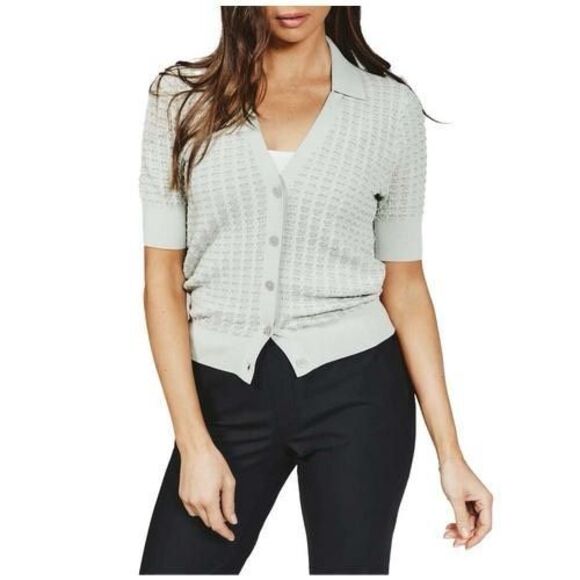 7 Diamonds Sweaters - 7 Diamonds Women’s Cleo Knit Cardigan Faded Green Size Medium NWT